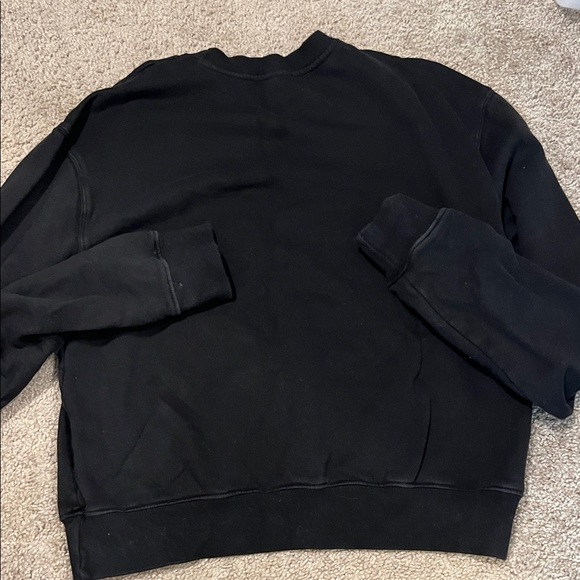 Good American Women’s Black Boyfriend Crewneck Sweatshirt - Picture 7 of 7